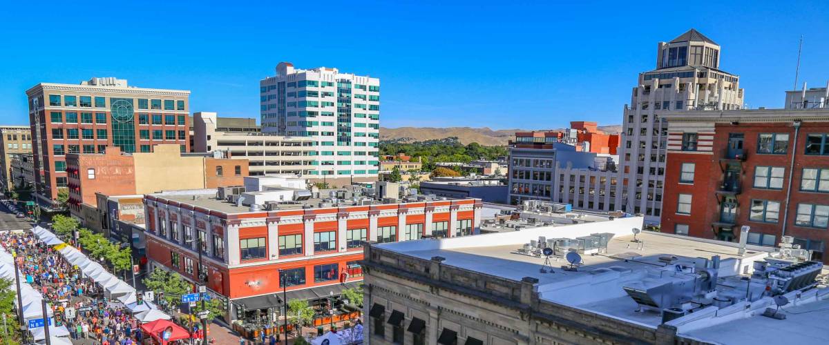 downtown Boise, Idaho farmer's market