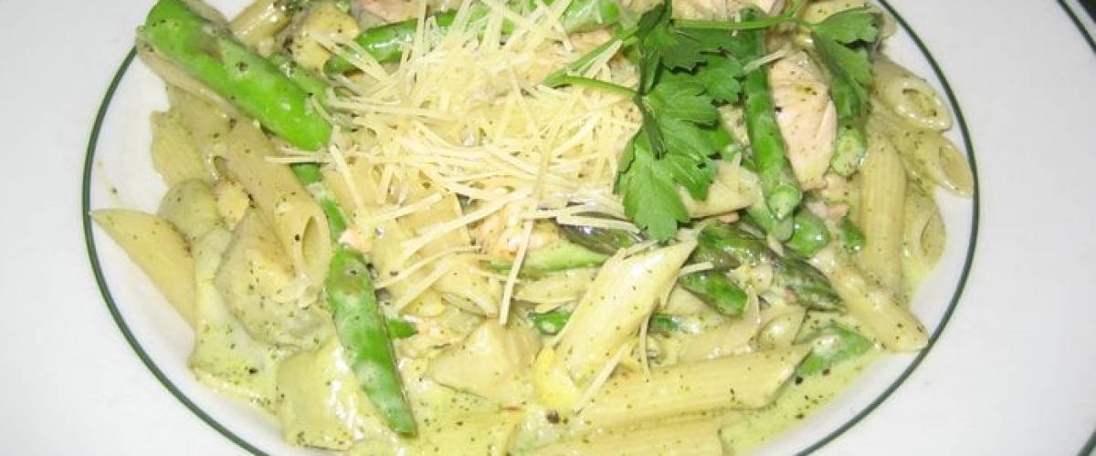 McCormick's penne in a cream sauce.