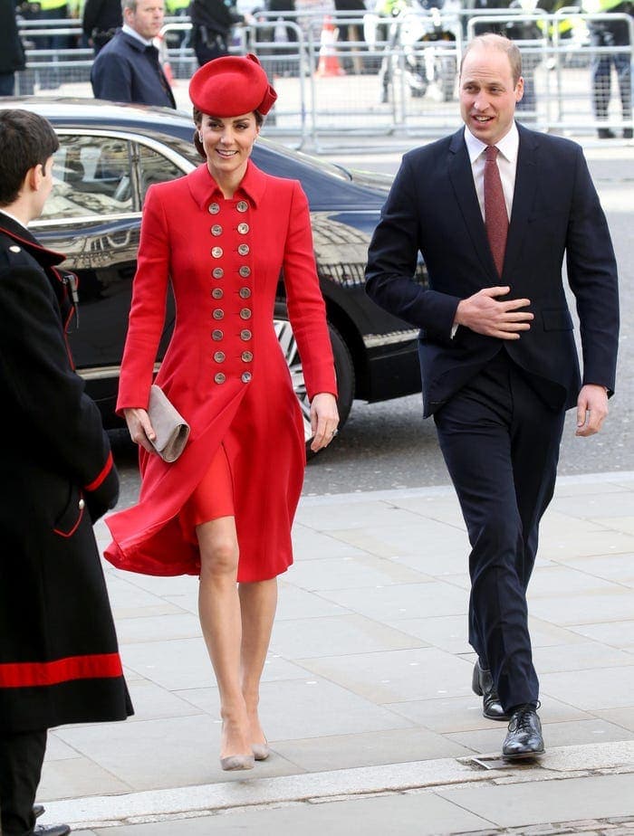 Kate Middleton Is Radiant In Ruby Red