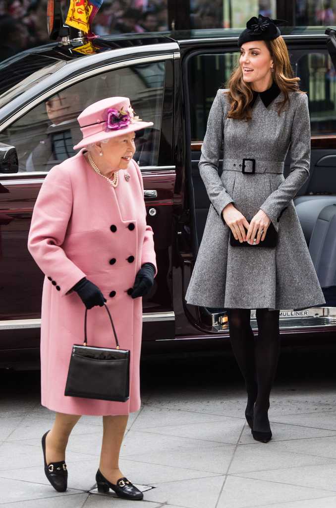 The Duchess Of Cambridge And The Queen