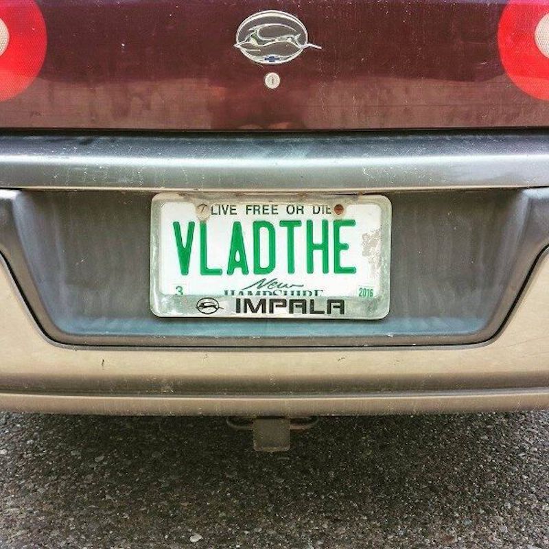 license plate vlad the impala