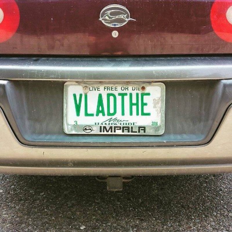 license plate vlad the impala