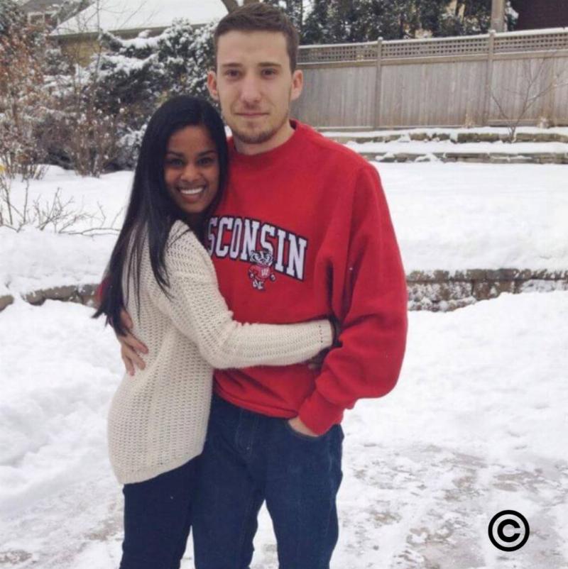 Both of them standing in the snow