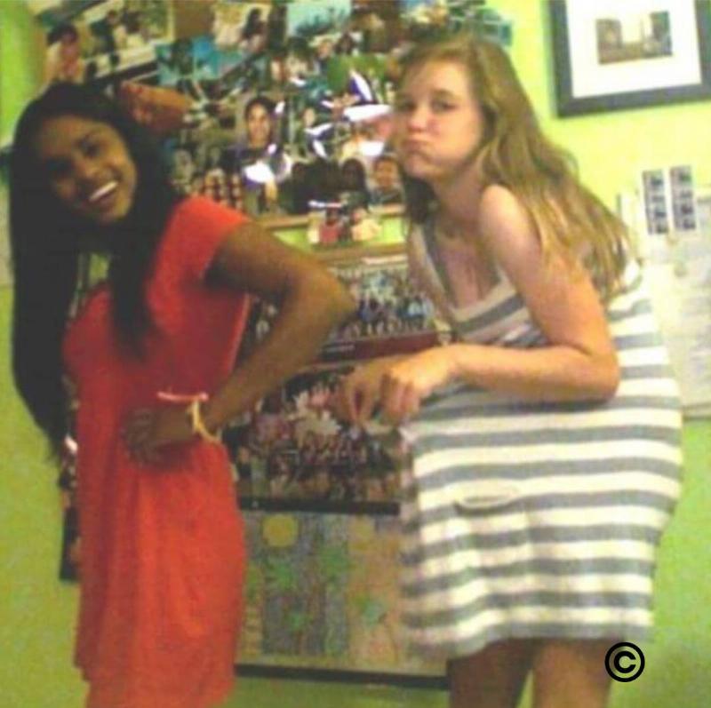 lizzy and erin being goofy