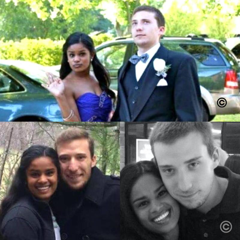 before and after picture of the couples