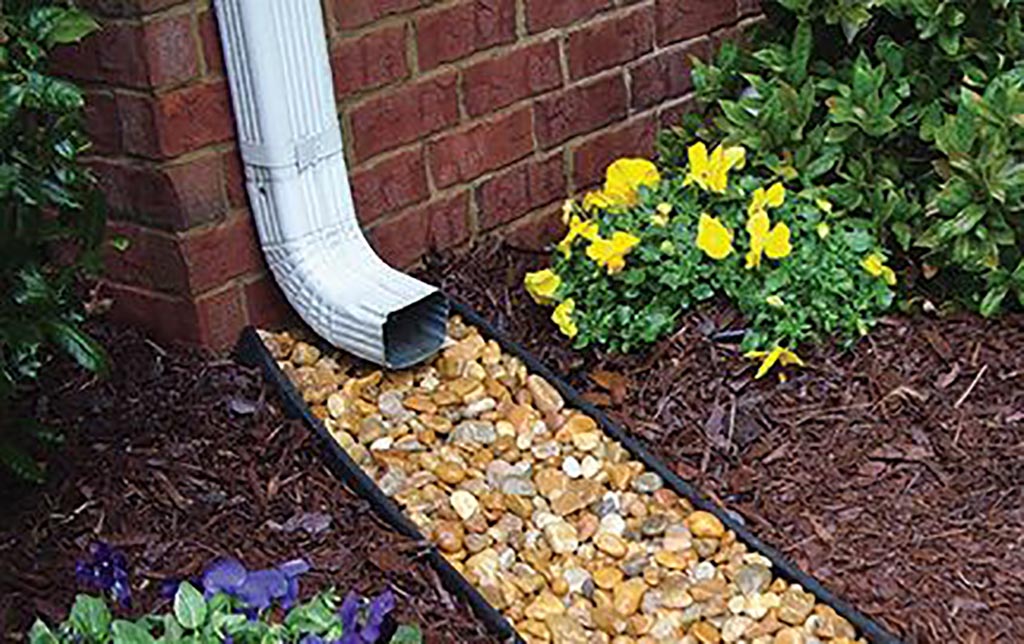 Gutter extension and stones