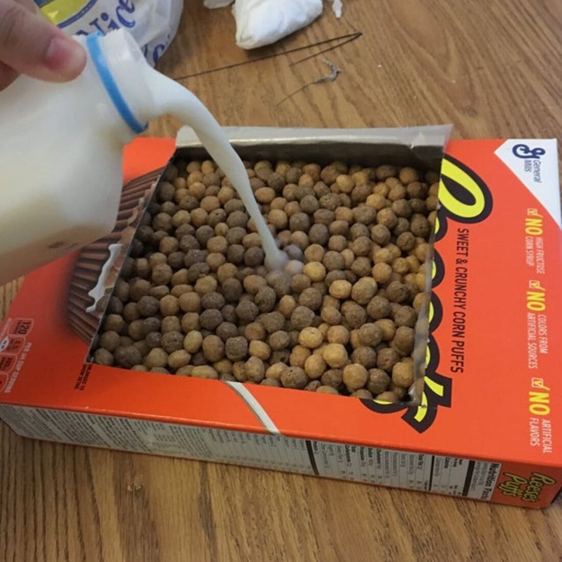 coco puffs built in bowl