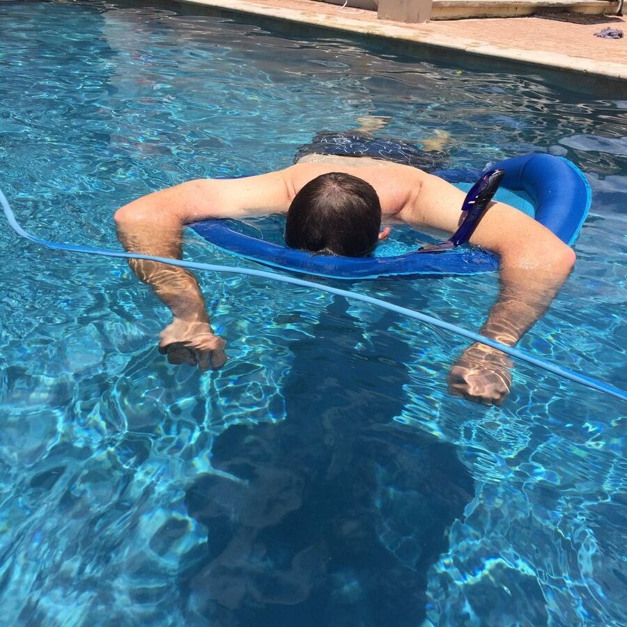 dad snorkel so he can nap