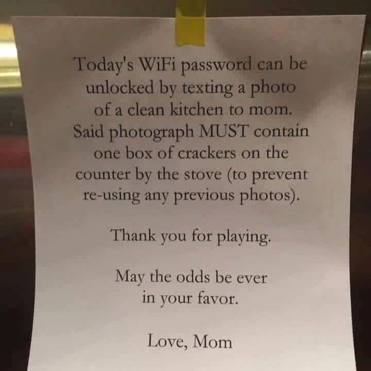 wifi password hostage