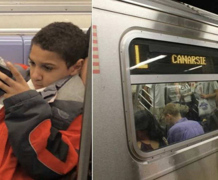 boy on subway