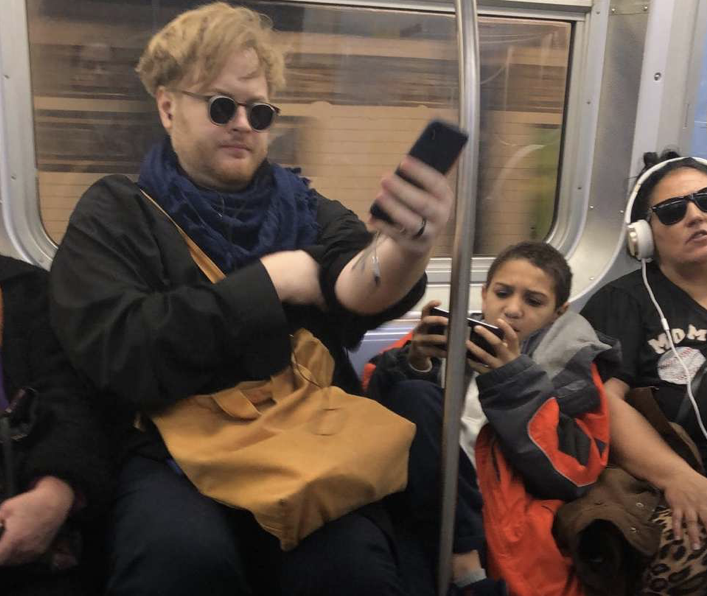 boy on subway